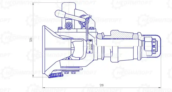 Буксирный прибор 631019-2707210-010 ан.ROCKINGER — 500A66000